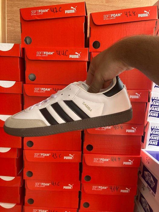 Відправка без предоплат! Краща ціна на Adidas Samba White black 36-44