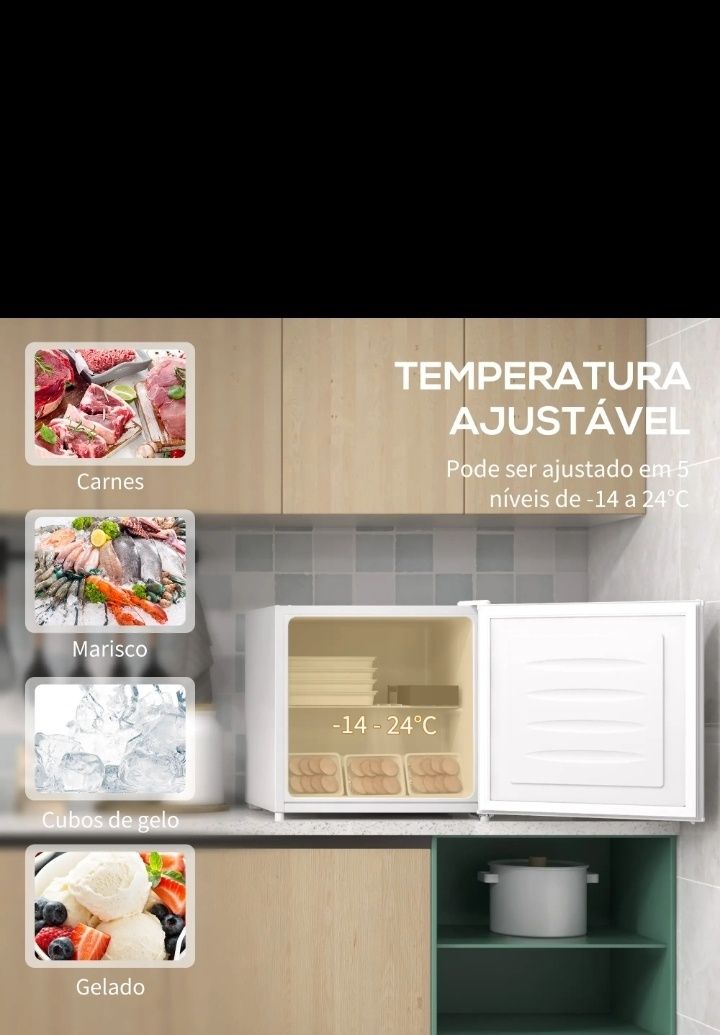 Homcom mini congelador 35 L silencioso, posso fazer entrega