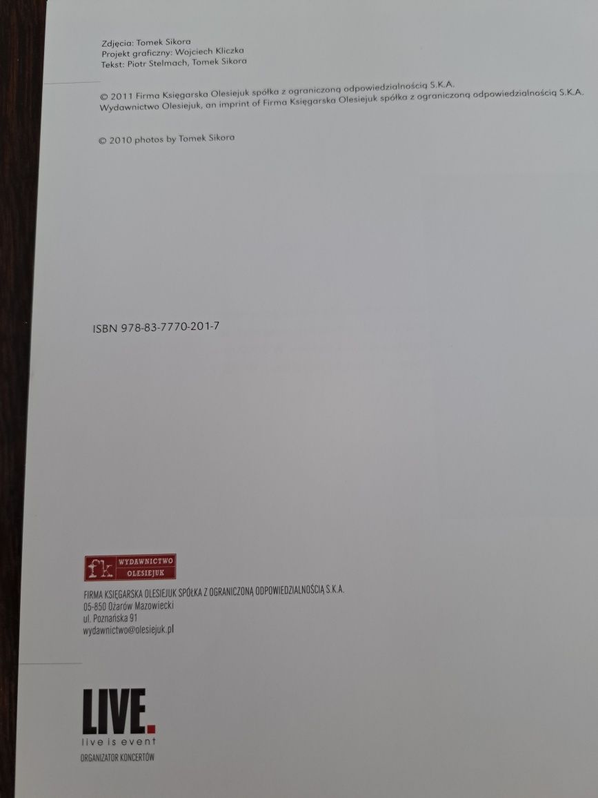 Męskie Granie, Tomasz Sikora, album