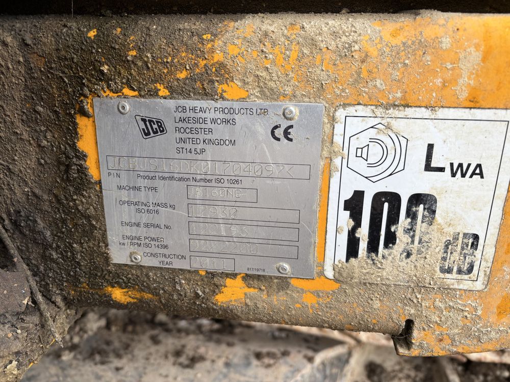 Екскаватор JCB js160 2011р.в.
