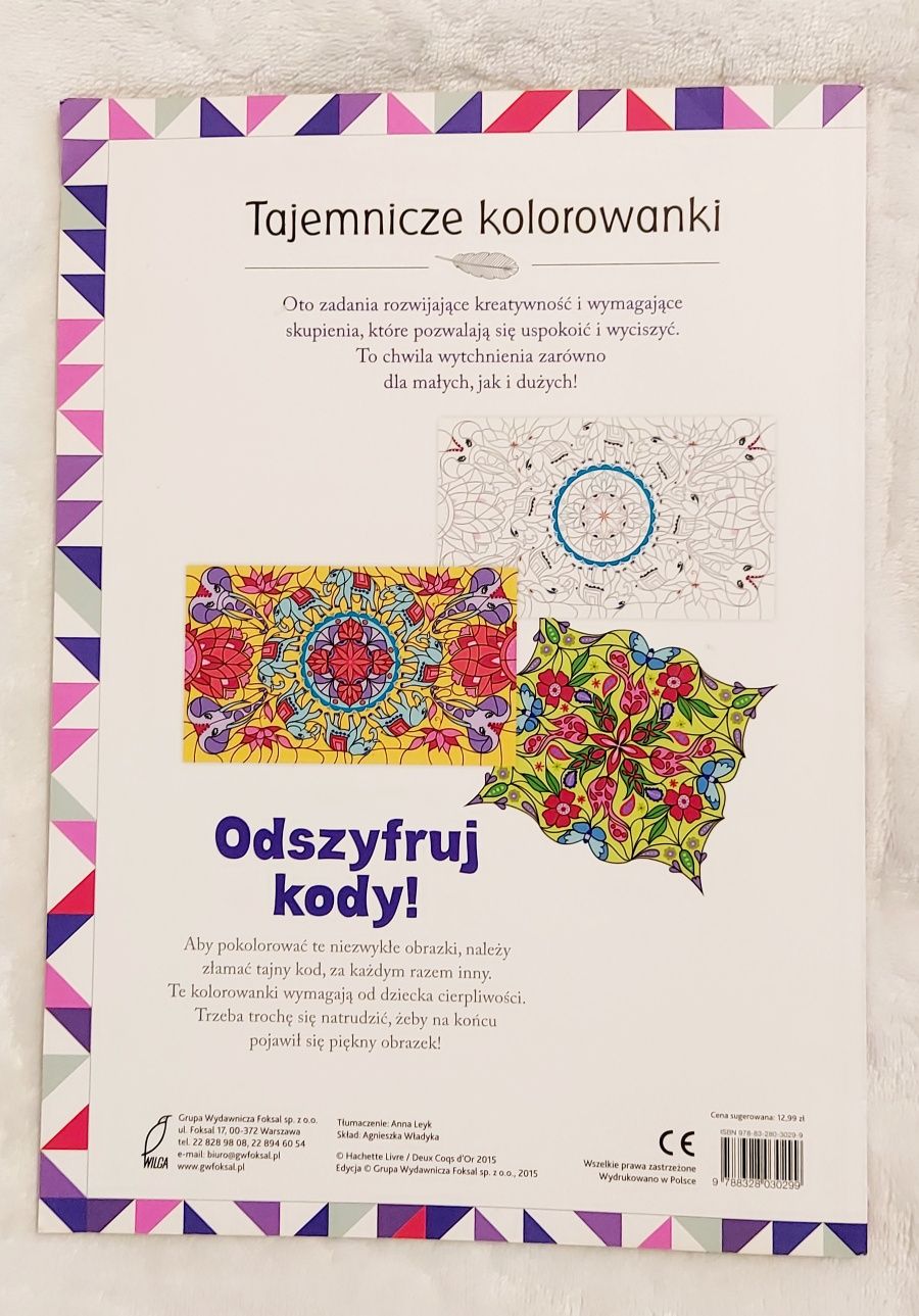 Tajemnicze kolorowanki Odszyfruj kody KupMiChceTo Prezenty Zabawki