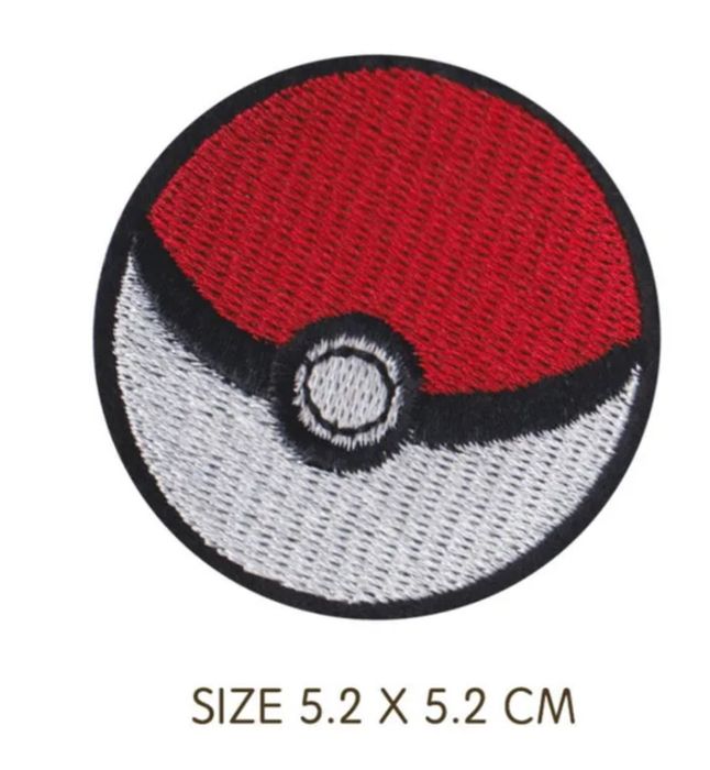Naprasowanka Pokemon pokeball na ubranie