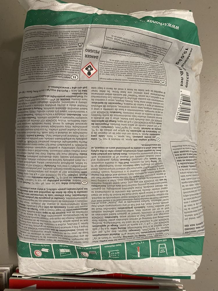 Schönox AST Sika 15kg Drobnoziarnista, uniwersalna zaprawa naprawcza