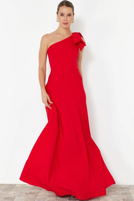 Trendyol 38 M Czerwona Sukienka Maxi J27918