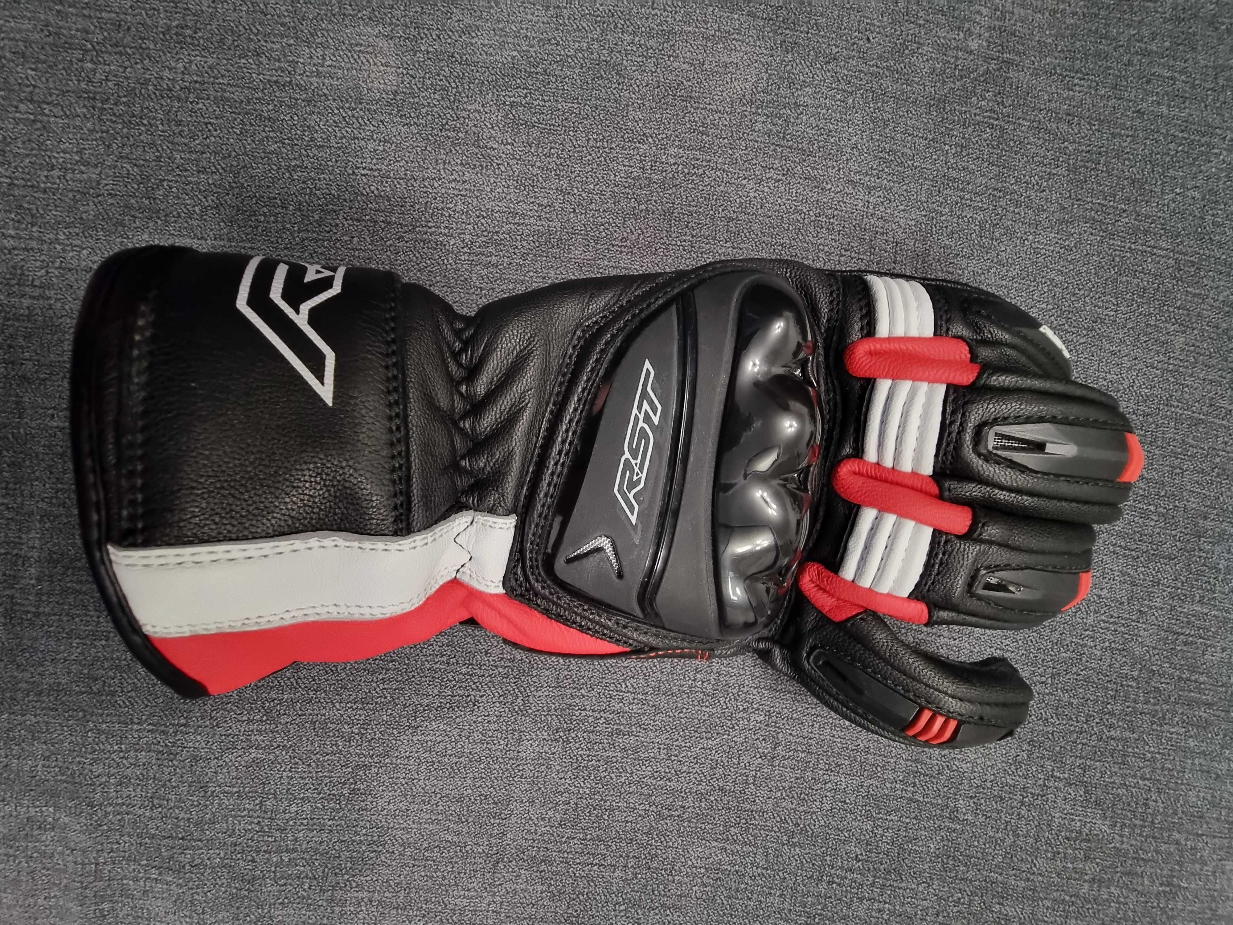 Rękawice sportowe RST PILOT BLACK/RED/WHITE czarny czerwony biały