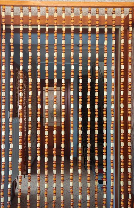 ZASŁONA kotara drewniana KORALIKI DO DRZWI parawan