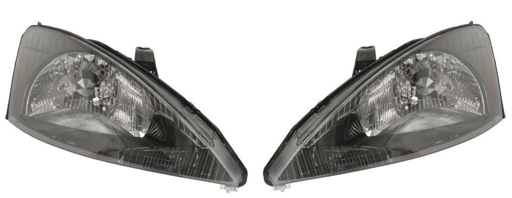 Ford Focus 98-01 Reflektor Przedni Lampa Przednia Czarny NOWA