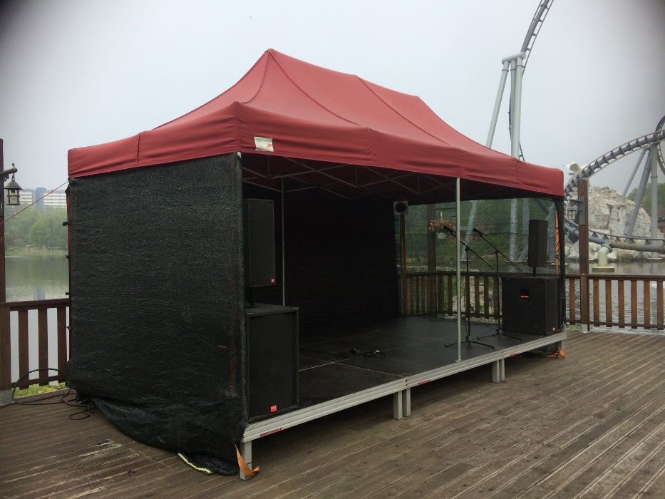scena 3x6 podest namiot piknik zadaszenie małe plener