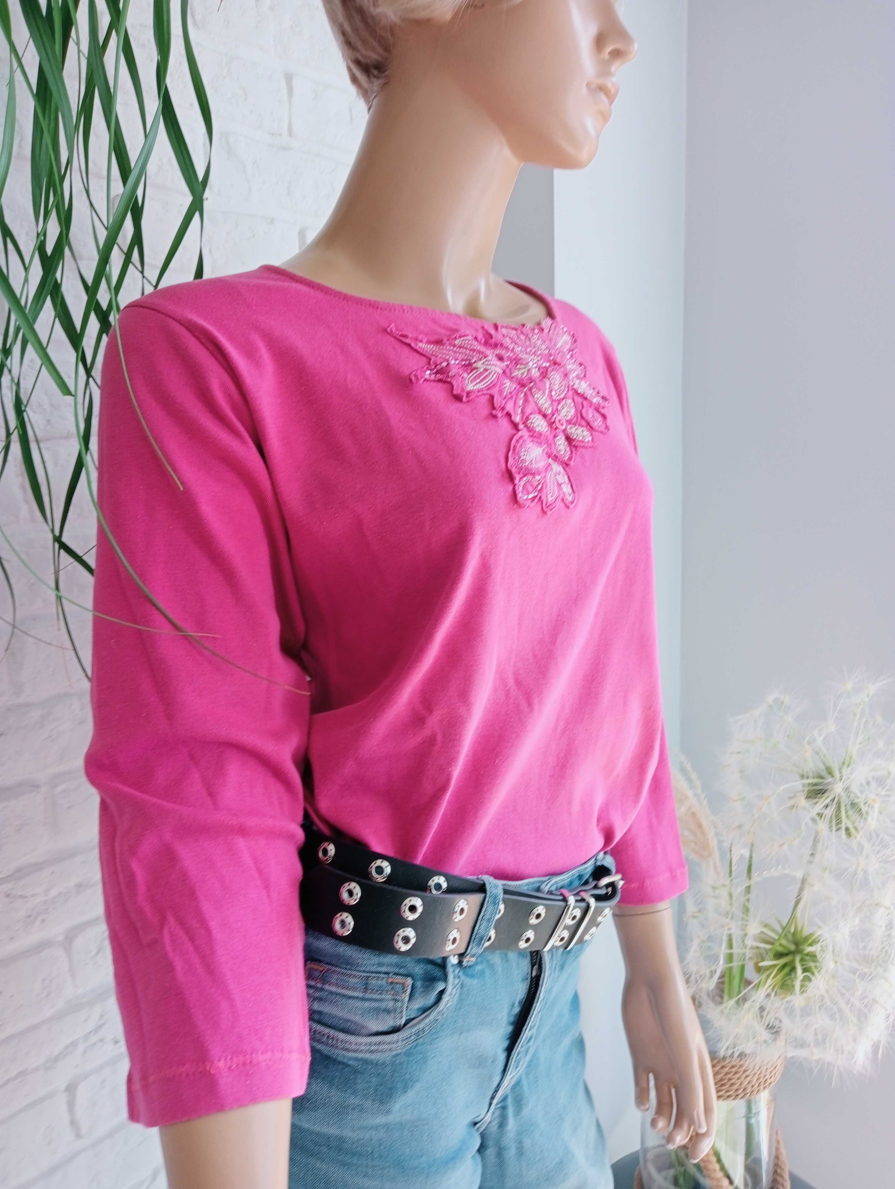 Bawełniana bluzka, t-shirt damski  różowa 3XL/46/18 Casuall Comfort
