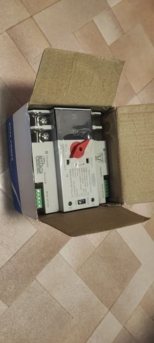 Автомат ввод резерва перемикач АВР 2P 63A фаз генератор 63а Tomzn