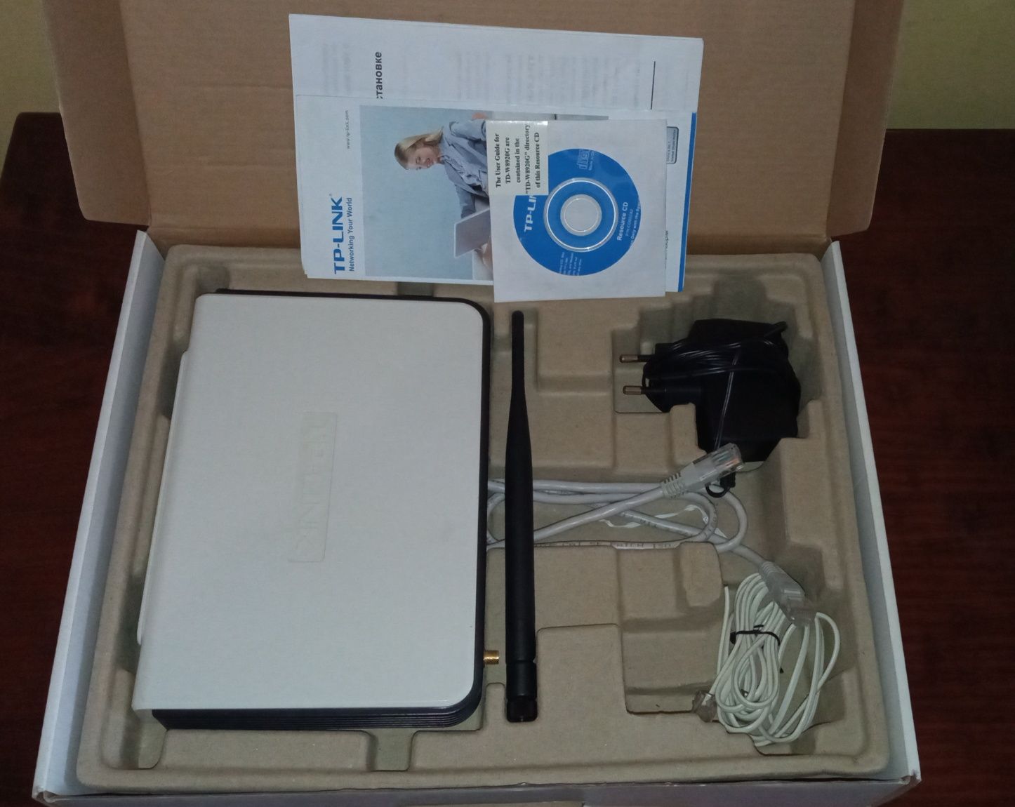 Модем роутер бездротовий TP-LINK ADSL2 WiFi модель TD-W8920G 108М