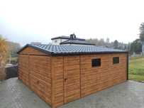 Garaż Blaszany 6x6 6x7 7x7 4x6 Profil Okno Drzwi Brama Uchylna
