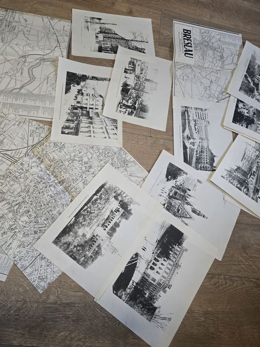 Stare ryciny i mapy przedwojennego Breslau-Wrocław