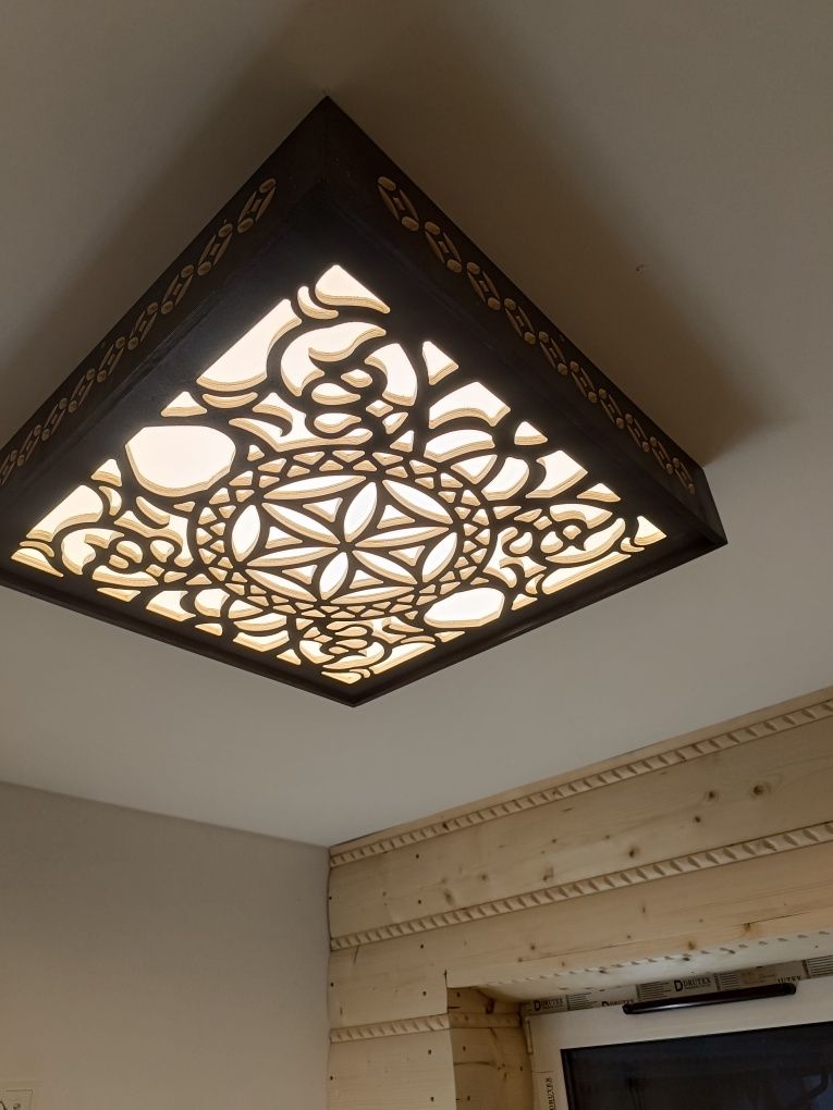 Lampy LED w stylu góralskim – ciepłe światło 4000K, idealne do drewna