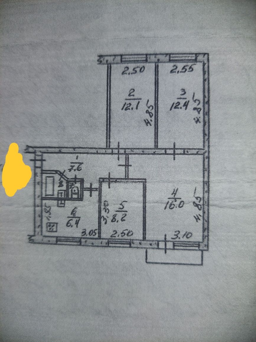 4 кімн.кв.2/5 Ситова 67 м.кв. 25000 у.о торг