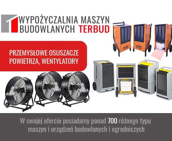 Osuszacz powietrza, przemysłowy. Wentylator. Pompa. Nagrzewnica.