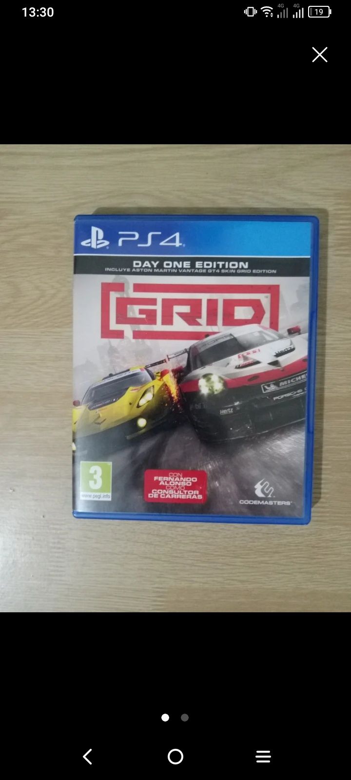 Jogo de carros para a PlayStation 4.