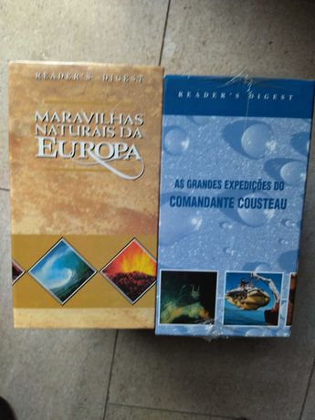 Reader's Digest Maravilhas Naturais Europa e Comandante Cousteau VHS