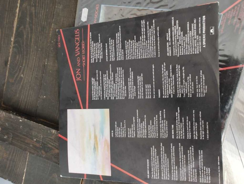 Jon And Vangelis – Short Stories Winyl