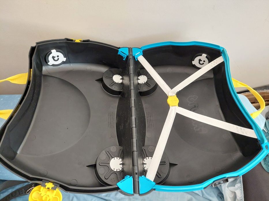 Walizka Trunki dziecięca na kółkach statek piracki czarna