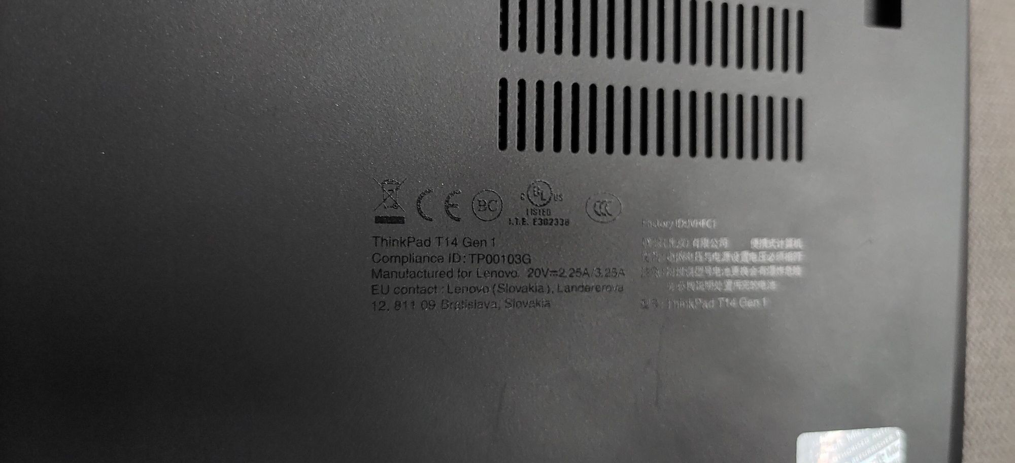 Laptop Lenovo ThinkPad