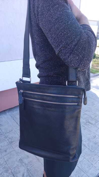 Сумка натуральна шкіра чоловіча/жіноча Бренд VIP Collection