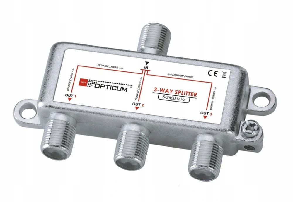 Rozgałęźnik OPTICUM 3-WAY HQ 5 - 2400 MHz 3drożny