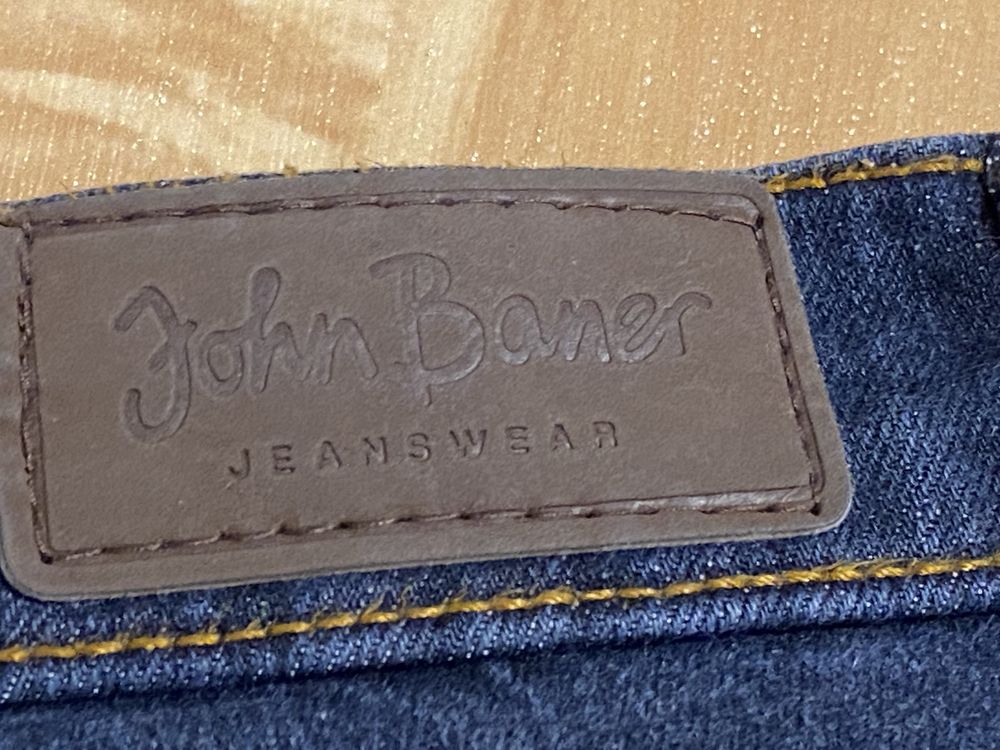 John Baner granatowe 54 7XL spodnie damskie jeasny dżinsy Vintage