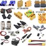 USB конектори ( ХТ60/90/ DC-DC/N-type/EC-5)