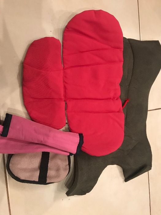 Podusia osłonki na pasy krocze do fotelika samochodowego, wózka nowa