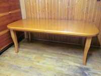 Duży stół z drewna plus 8 krzeseł