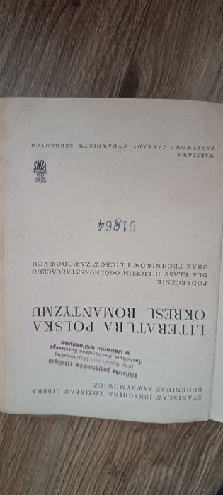 "Literatura polska okresu romantyzmu" podręcznik