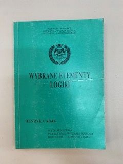 Wybrane Elementy Logiki