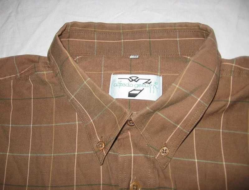 koszula długi rękaw kratka duża 45/46 klata 146cm 2XL XXL 3XL XXXL