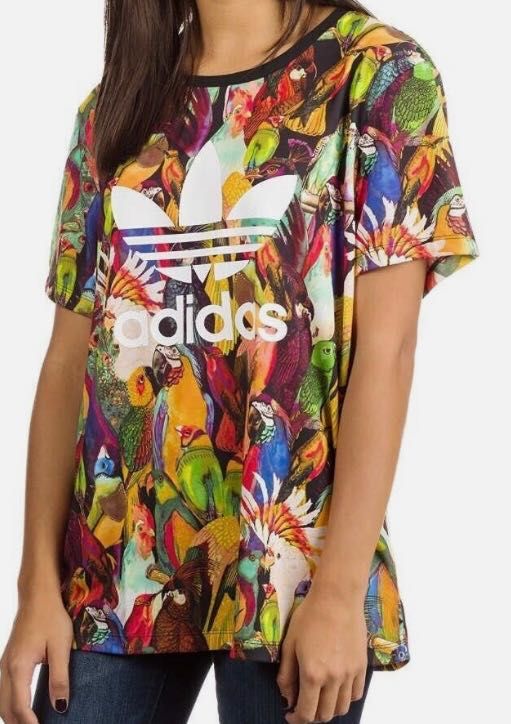 Koszulka adidas Farm Passaredo w ptaki papugi 38 40