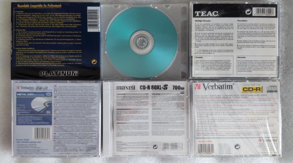 Диски CD-R чистые ретро