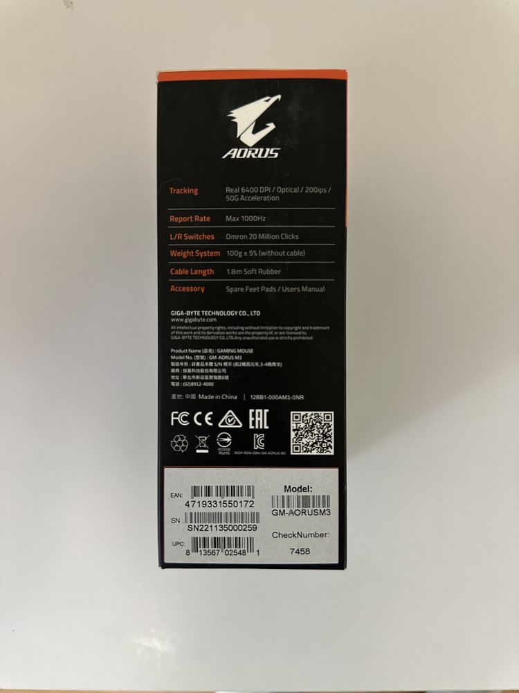 ‼️AORUS M3‼️ Ігрова миша від gigabyte