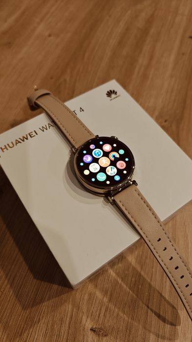 Huawei Watch GT4 damski, ekran idealny, komplet.