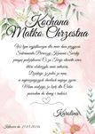 Antyrama a4 chrzest komunia podziękowanie urodziny prezent metryczka
