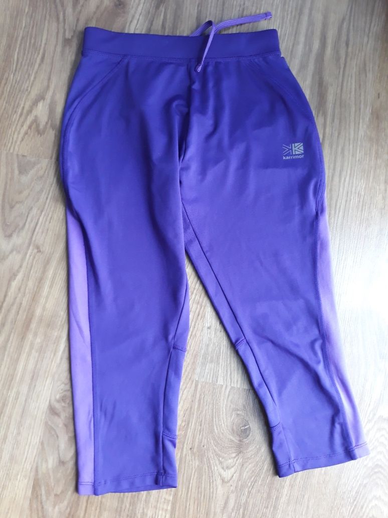 Legginsy getry Karrimor run 10 fioletowe 3/4