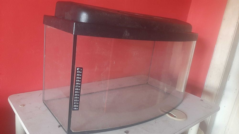 Akwarium 30×30×60 przednia szyba wygięta na pszud