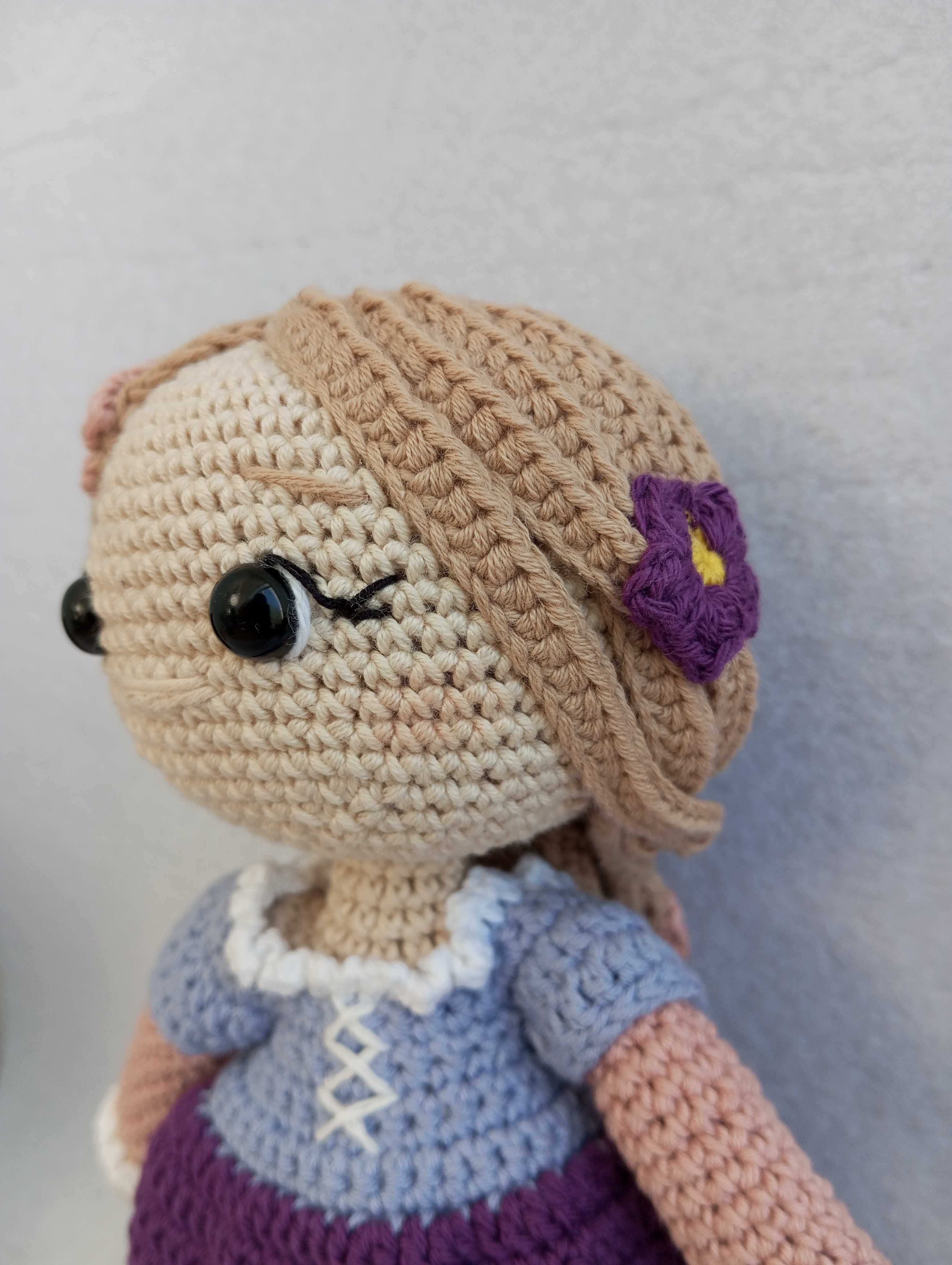Boneca Rapunzel em croché