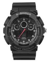 Zegarek S-SHOCK czarny analogowo-cyfrowy super jakość