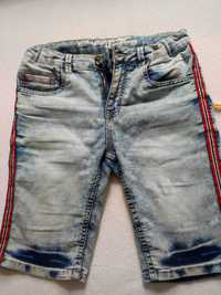 Spodnie krótkie jeans 164