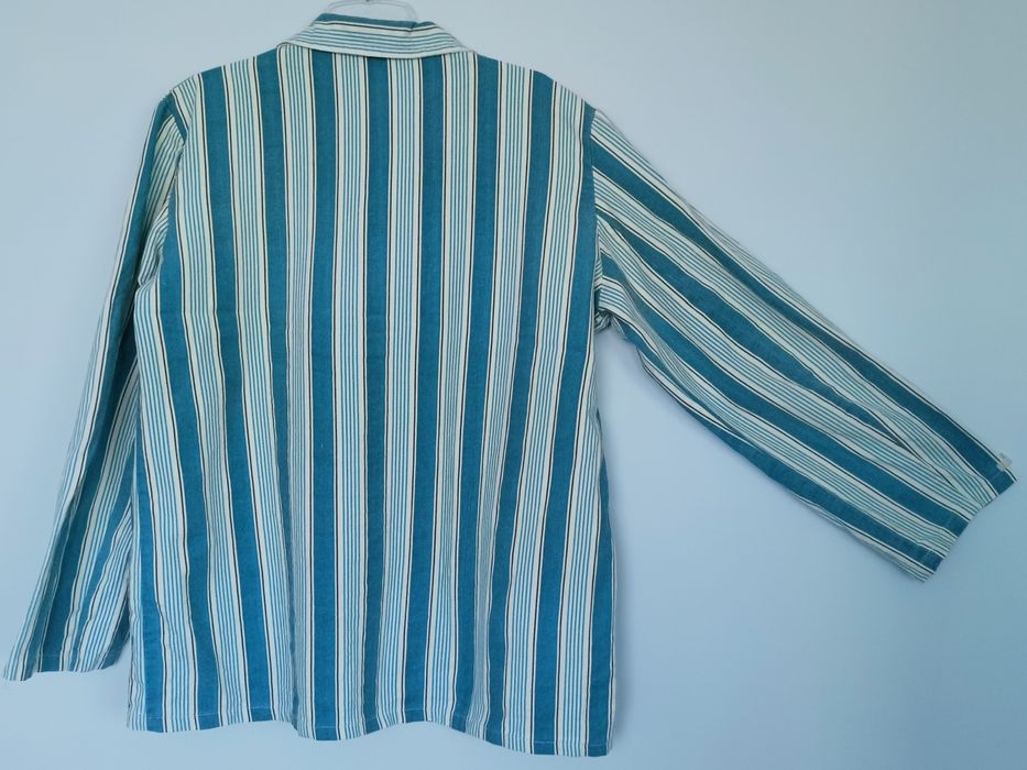 Rezerwacja do 30.11. Piżama męska flanelowa niebieska