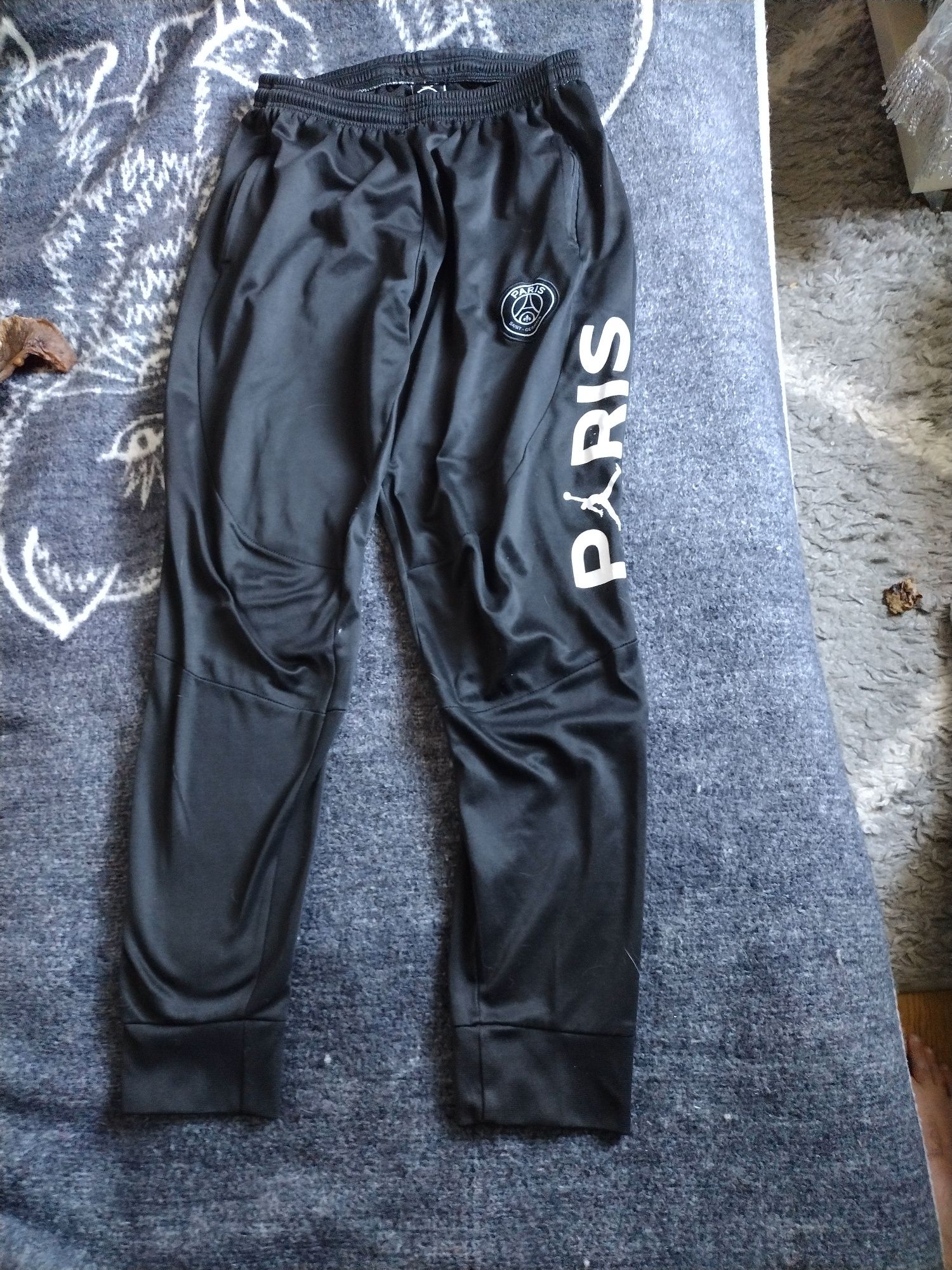 Spodnie męskie Air Jordan x Paris Saint-Germain Fleece Pants Czarne