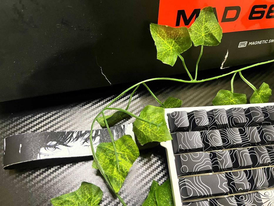 Магнитная механическая клавиатура MADLIONS MAD68R White + Кастом