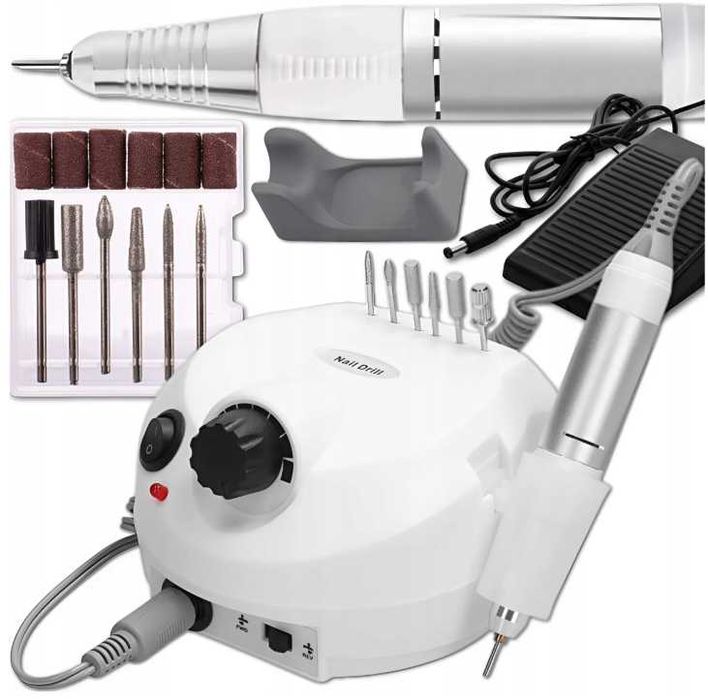 Zestaw do paznokci Frezarka 65W + Lampa UV 256W – Manicure/Pedicure