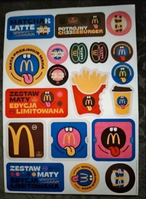 Naklejki Mata McDonald's Vintage