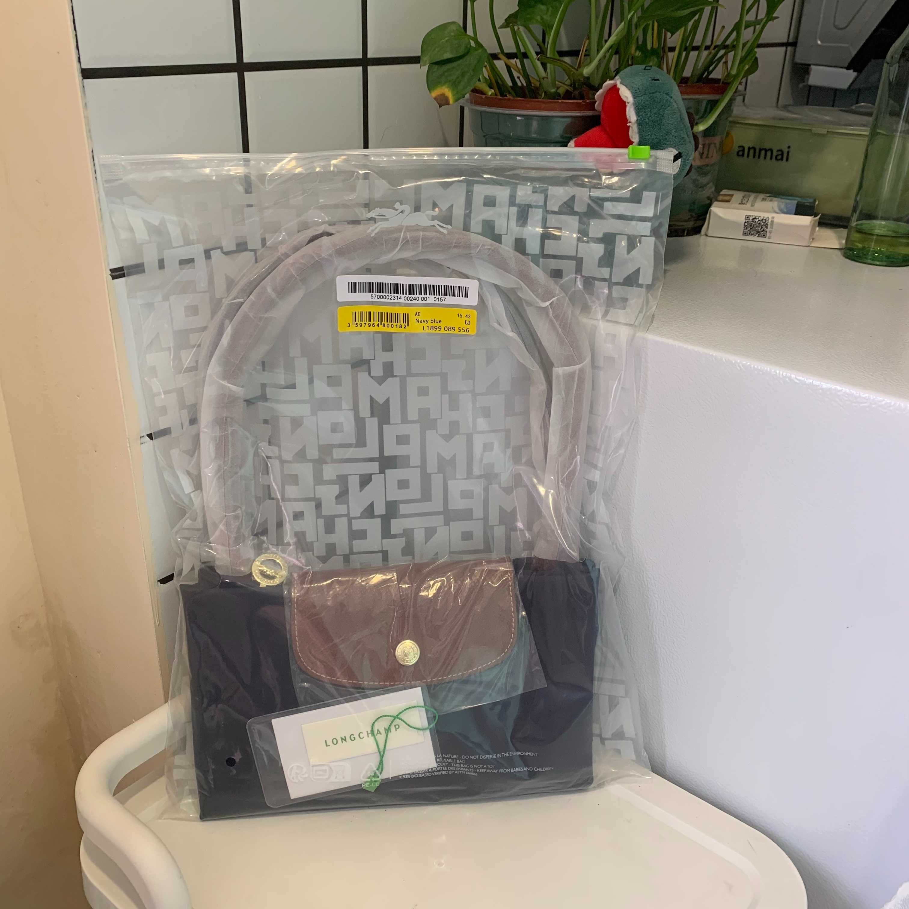 Torebka Longchamp Le Pliage Original L granatowa